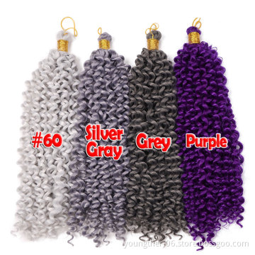 Pre looped Long Soft Water Wave Synthetic Crochet Braid Pre Twist Hair Synthetic Hair Fringes Extension Ombre Passion Twist Hair
